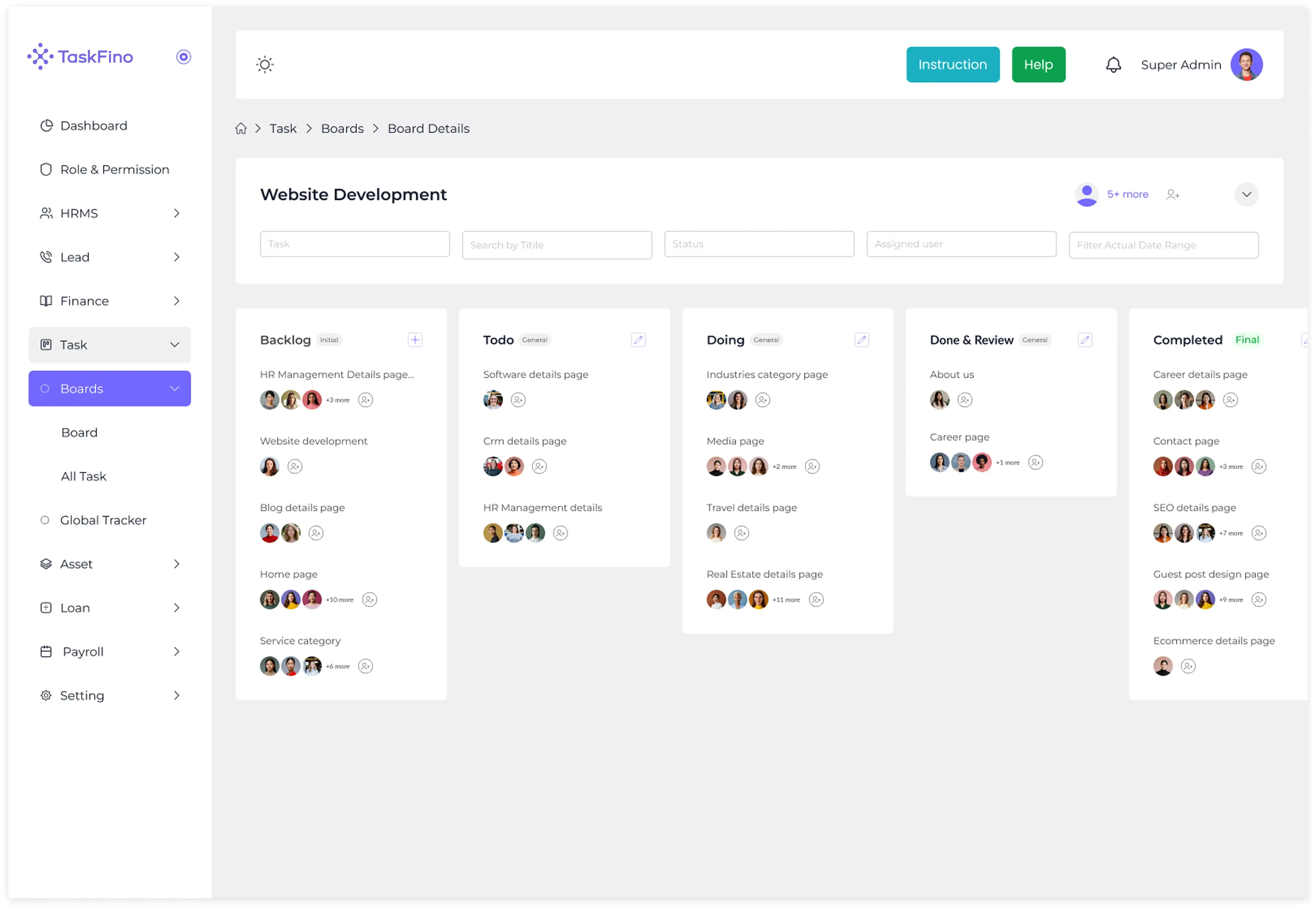 Hero Dashboard